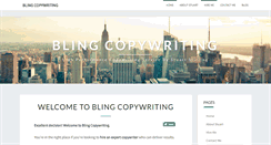 Desktop Screenshot of blingcopywriting.com