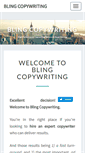 Mobile Screenshot of blingcopywriting.com
